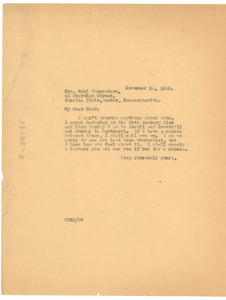 Letter from W. E. B. Du Bois to Maud Cuney-Hare