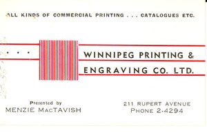 Winnipeg printing and engraving co. ltd.