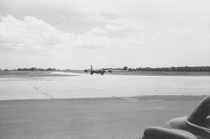 Boeing B-29 Superfortress plane at Lowry ROTC summer camp