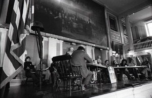 Vietnam Veterans Against the War Winter Soldier Investigation: panel and Faneuil Hall rostrum