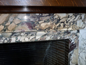 Field Memorial Library: marble surround to the fireplace