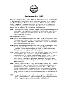 City Council meeting minutes