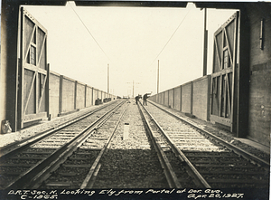 Looking easterly from portal at Dorchester Avenue