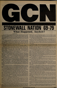 GCN STONEWALL NATION 69~79: What Happened, Anyhow?