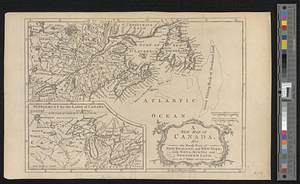 A new map of Canada, also the north parts of New England and New York; with Nova Scotia and Newfound Land