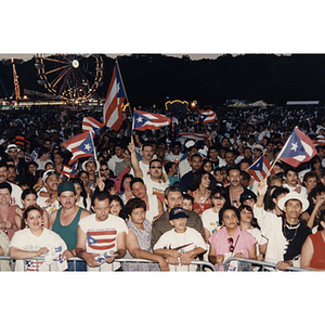 A large crowd gathered at the Festival Puertorriqueño