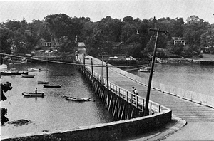 The bridge over Lobster Cove, Bridgewater Street, Annisquam, Cape Ann, Massachusetts