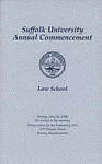 1996 Suffolk University commencement program, Law School