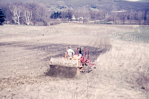 Seaman Rototiller Preparing GP-08-52 for planting Spring 1952