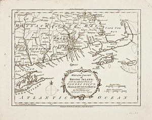 A map of the colony of Rhode Island