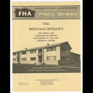 Federal Housing Administration (FHA) fact sheet