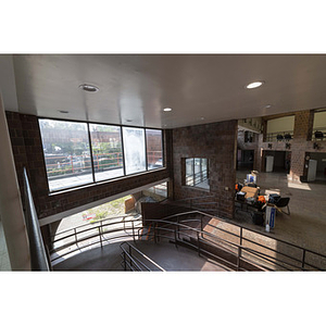 Harriet Tubman House atrium from second floor, facing south