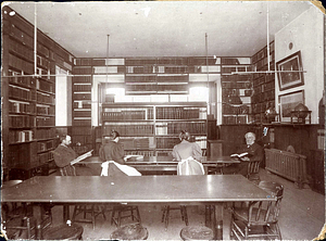 Public library, City Hall, reference room, 1892-99