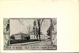 High school Old South Church - erected 1817, Reading, Mass.
