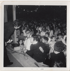 Large crowd in front of stage