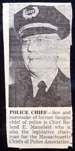 Saugus Police, Chief Roland Mansfield