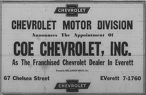 Auto dealers - Coe Chevrolet