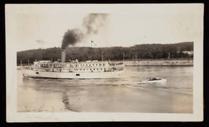 Cape Cod Canal steamship and small boat