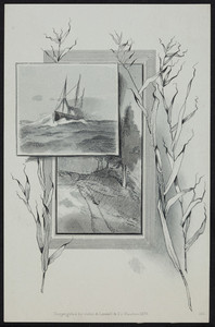Sample card for John A. Lowell & Co., Boston, Mass., 1879
