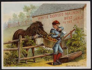 Trade card for the White Sewing Machine, Cleveland, Ohio, undated