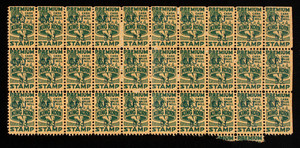 Envelope containing loose Gold Bond Stamps, Buckeye Stamps, Merchants Green Stamps, Premium King Korn Stamps