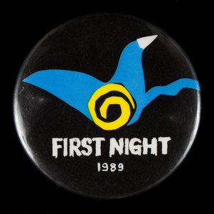 Button, First Night 1989, First Night Boston, Boston, Mass.