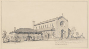 Drawing of St. Anthony's Parish Buildings, Revere, Mass., undated
