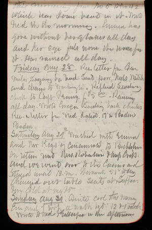 Thomas Lincoln Casey Notebook, May 1891-September 1891, 82, this morning for No. 5 to No. 42