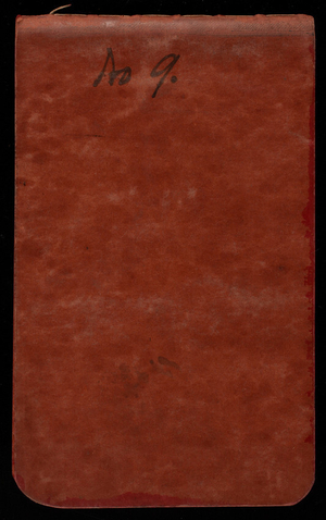 Thomas Lincoln Casey Notebook, July 1889-September 1889, 01, front cover
