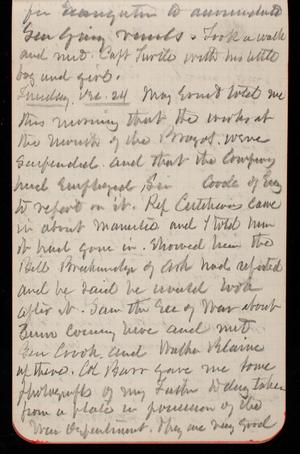Thomas Lincoln Casey Notebook, November 1889-January 1890, 62, Sunday Dec 24