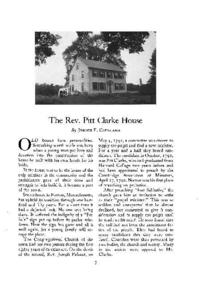 The Rev. Pitt Clarke House