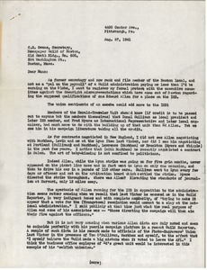 Letter from Charles L. Whipple to C. R. Owens
