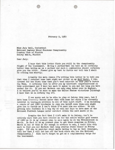 Letter from Mark H. McCormack to Judy Bell