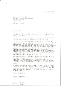 Letter from Mark H. McCormack to Howard H. Lamb