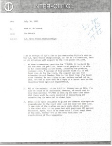 Memorandum from Jim Bukata to Mark H. McCormack