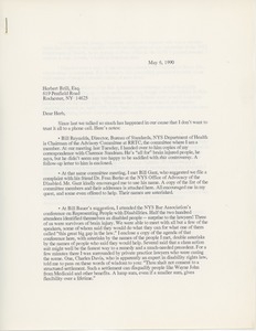 Letter from Lucy Gwin to Herbert Brill