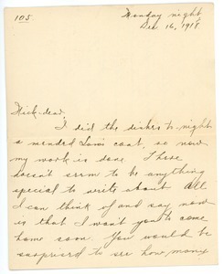 Letter from Letitia Crane to Frank F. Newth