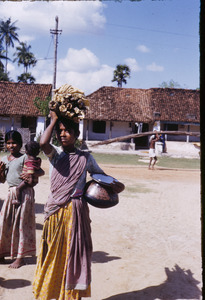 Munda girl carrying firewood