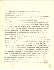 Statement by W. E. B. Du Bois