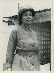 Shirley Graham Du Bois in military uniform