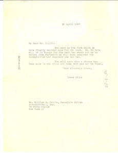 Letter from Ellen Irene Diggs to Prentice-Hall, Inc.