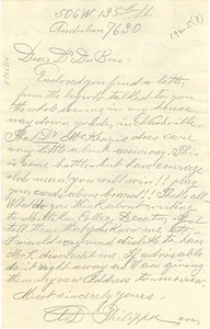 Letter from Al. D. Philippse to W. E. B. Du Bois