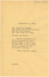 Letter from W. E. B. Du Bois to the Harmon Awards
