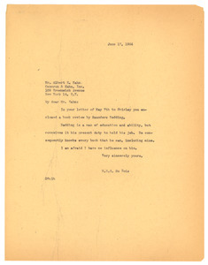 Letter from W. E. B. Du Bois to Albert E. Kahn
