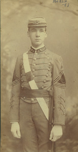 James M. Marsh in uniform, class of 1887