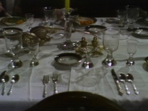 William Wegman's "Dinner Party"