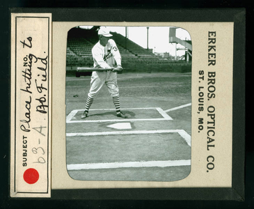 Leslie Mann Baseball Lantern Slide No. 63-A
