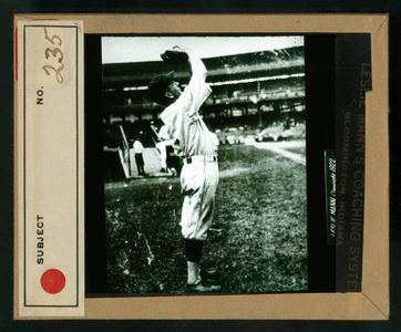 Leslie Mann Baseball Lantern Slide, No. 235