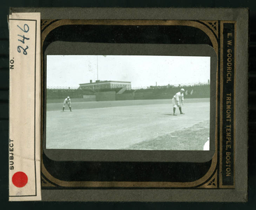 Leslie Mann Baseball Lantern Slide, No. 246