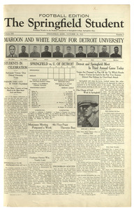 The Springfield Student (vol. 13, no. 05), Oct. 28, 1922